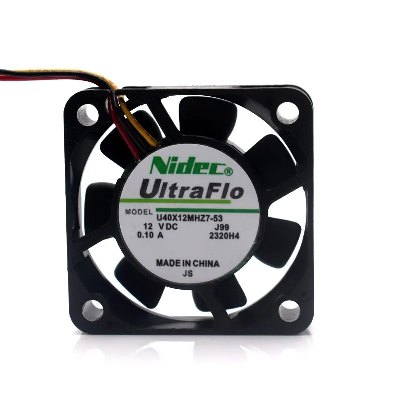 NIDEC U40X12MHZ7-53 4cm DC 12V 0.1A NBR bearing axial cooling fan NIDEC U40X12MHZ7-53 4cm DC 12V 0.1A NBR bearing axial cooling fan
