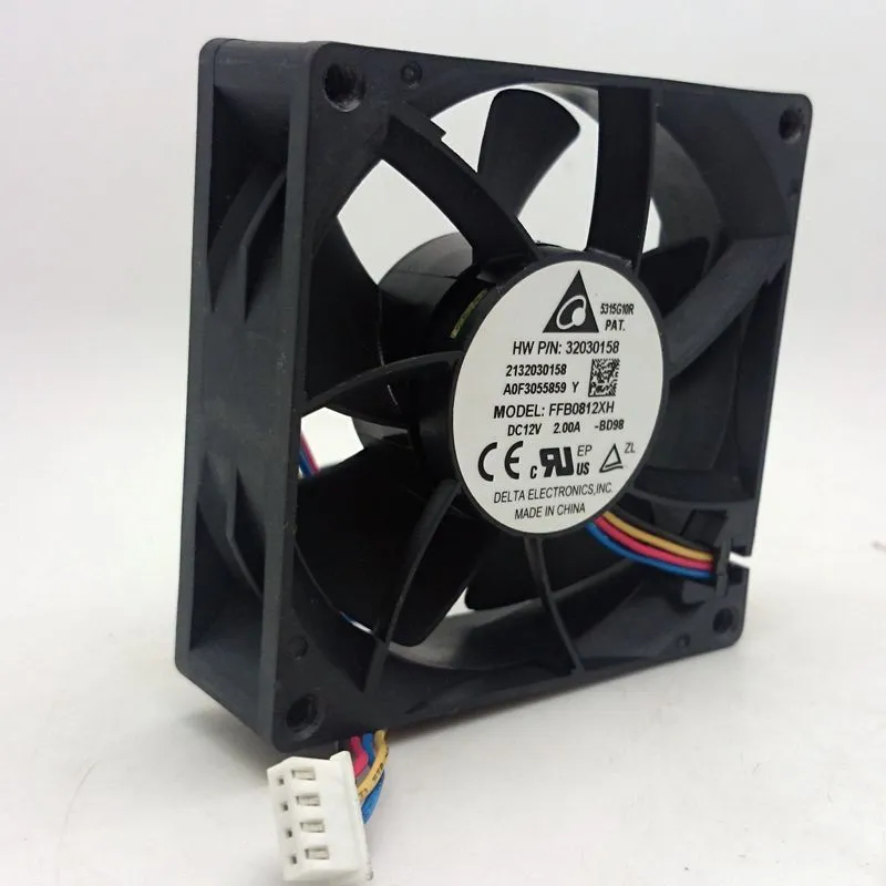 Delta FFB0812XH DC12V 2A 4Lines Axial Server Cooling Fan Delta FFB0812XH DC12V 2A 4Lines Axial Server Cooling Fan