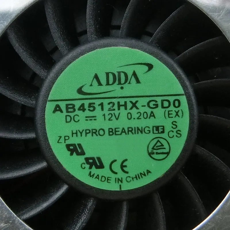 ADDA AB4512HX-GD0 DC12V 0.2A turbo blower centrifugal fan ADDA AB4512HX-GD0 DC12V 0.2A turbo blower centrifugal fan