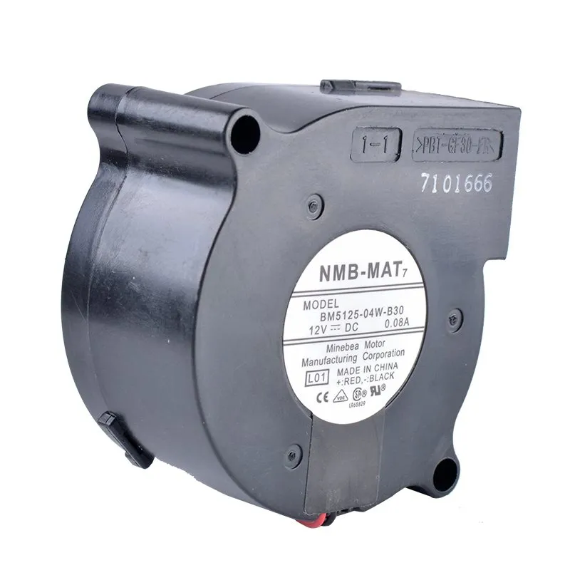 NMB BM5125-04W-B30 12V 0.08A Double Ball Bearing Silent Centrifugal Turbo Blower Fan NMB BM5125-04W-B30 12V 0.08A Double Ball Bearing Silent Centrifugal Turbo Blower Fan