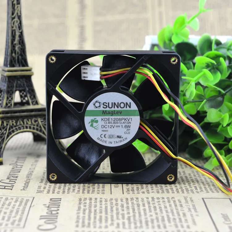 SUNON KDE1208PKV1 DC12V 1.6W 3-Wire cooling Fan SUNON KDE1208PKV1 DC12V 1.6W 3-Wire cooling Fan