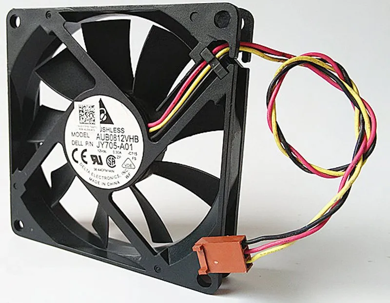 DELTA AUB0812VHB 80x80x15mm DC12V 0.30A Cooling Fan DELTA AUB0812VHB 80x80x15mm DC12V 0.30A Cooling Fan