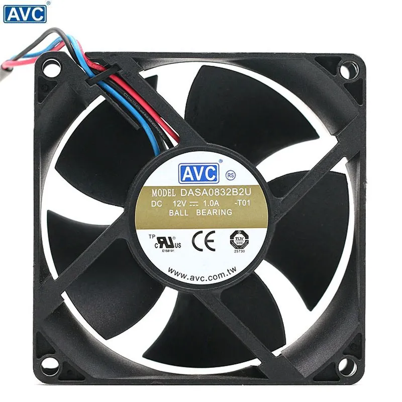 AVC DASA0832B2U 12V 1.0A dual ball super large cooling fan AVC DASA0832B2U 12V 1.0A dual ball super large cooling fan