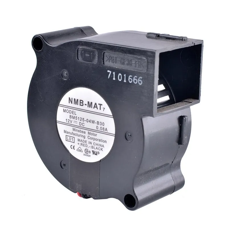 NMB BM5125-04W-B30 12V 0.08A Double Ball Bearing Silent Centrifugal Turbo Blower Fan NMB BM5125-04W-B30 12V 0.08A Double Ball Bearing Silent Centrifugal Turbo Blower Fan