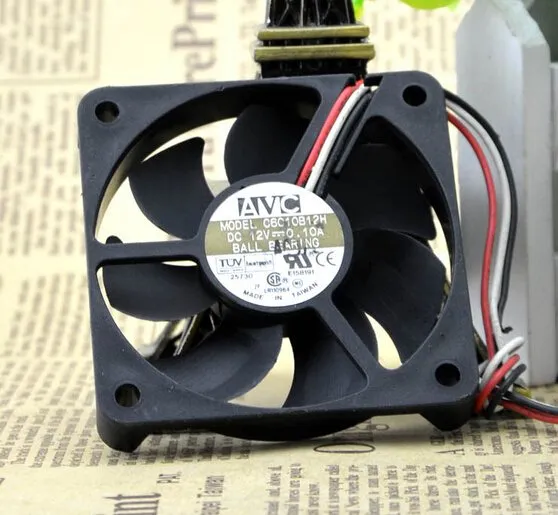 AVC C6010B12H 60*60*10 12V 0.10A 6CM CPU chassis power supply fan AVC C6010B12H 60*60*10 12V 0.10A 6CM CPU chassis power supply fan