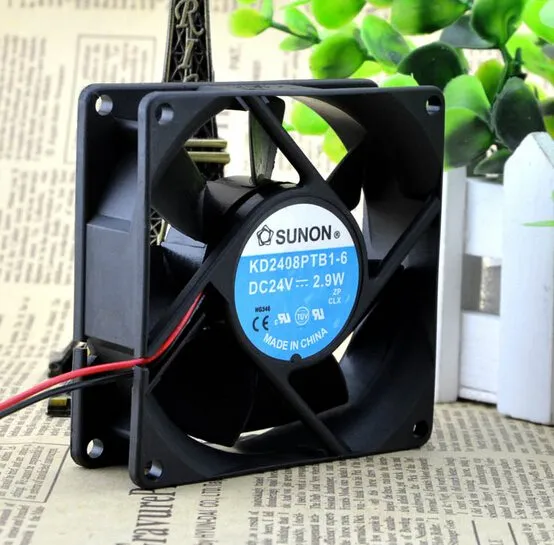 SUNON KD2408PTB1-6 80*80*25 2.9W 24V dual ball fan cooling fan SUNON KD2408PTB1-6 80*80*25 2.9W 24V dual ball fan cooling fan