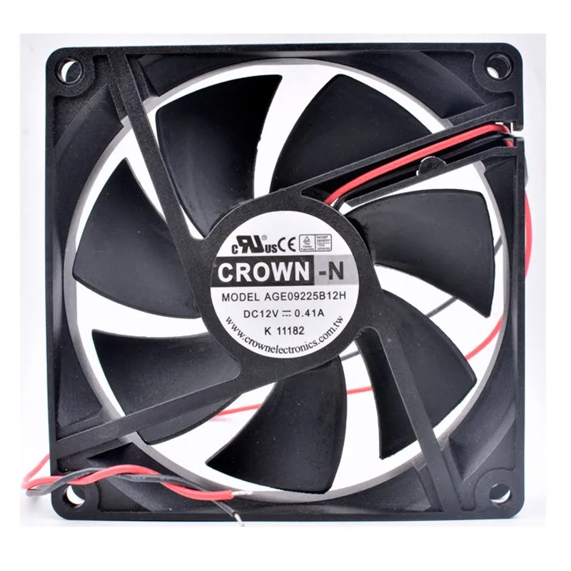CROWN AGE09225B12H 9cm DC12V 0.41A cooling fan CROWN AGE09225B12H 9cm DC12V 0.41A cooling fan