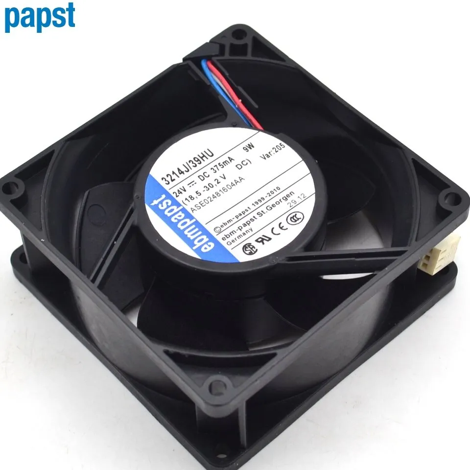 ebmpapst 3214J/39HU DC24V 9W 2-wire Server Square Cooling fan ebmpapst 3214J/39HU DC24V 9W 2-wire Server Square Cooling fan