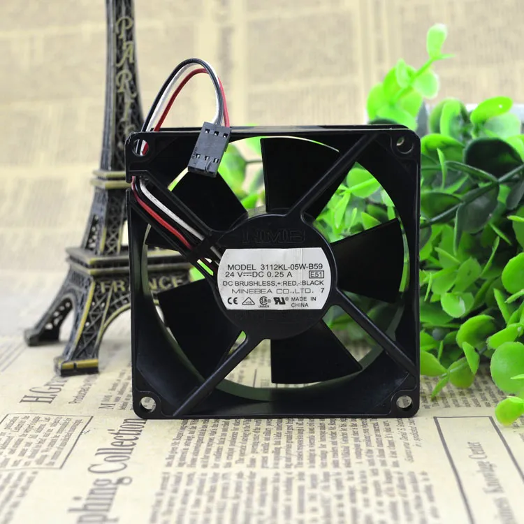 NMB 3112KL-05W-B59 24V 0.25A inverter DC cooling fan NMB 3112KL-05W-B59 24V 0.25A inverter DC cooling fan
