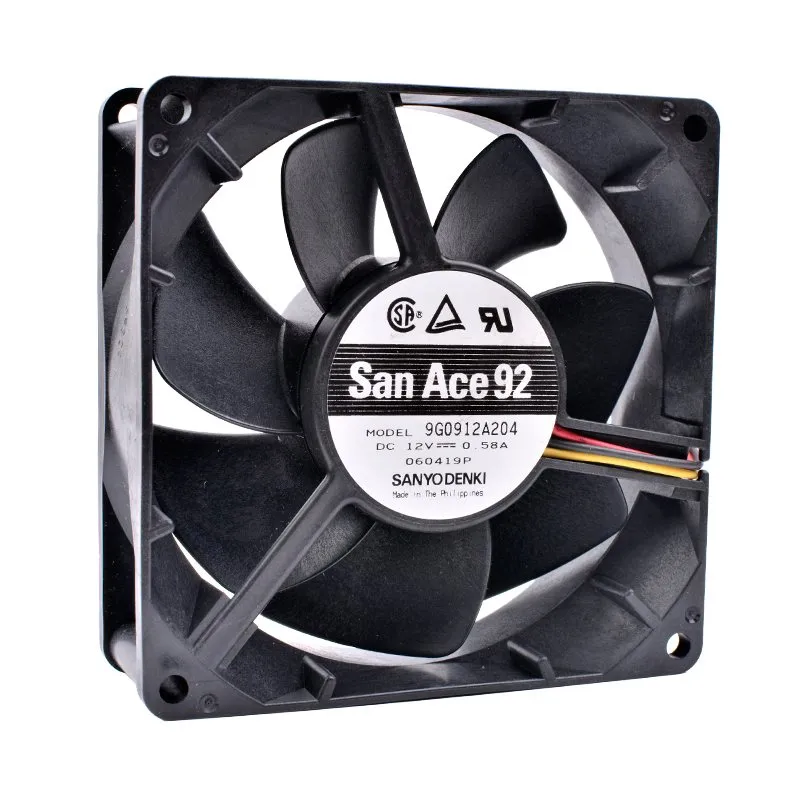 SANYO 9G0912A4 12V 0.58A Double ball bearing server cooling fan SANYO 9G0912A4 12V 0.58A Double ball bearing server cooling fan