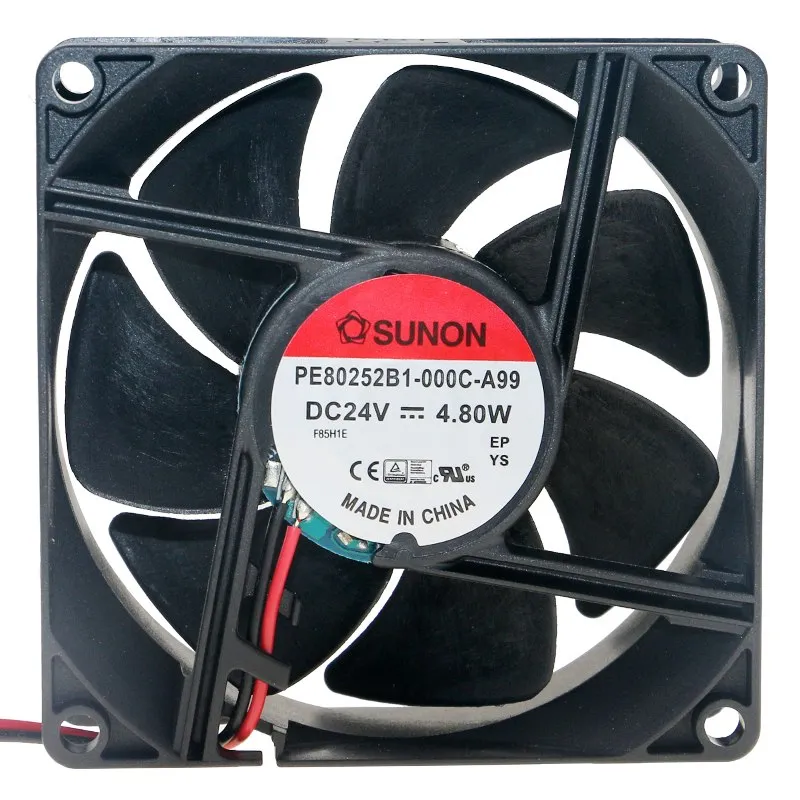 SUNON PE80252B1-000C-A99 DC 24V 4.80W cooling fan SUNON PE80252B1-000C-A99 DC 24V 4.80W cooling fan