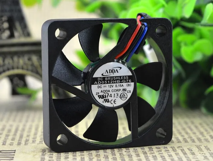 ADDA AD0512HB-G76 DC12V 3P 50*50*10M radiator equipment fan ADDA AD0512HB-G76 DC12V 3P 50*50*10M radiator equipment fan