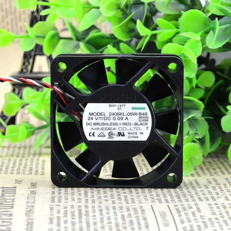 NMB 2406KL-05W-B49 6015 60mm DC 24V 0.09A 6CM cm alarm inverter fan NMB 2406KL-05W-B49 6015 60mm DC 24V 0.09A 6CM cm alarm inverter fan