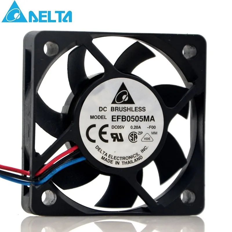 Delta EFB0505MA DC05V 5CM 0.20A 4500RPM Cooling Axial Fan Delta EFB0505MA DC05V 5CM 0.20A 4500RPM Cooling Axial Fan