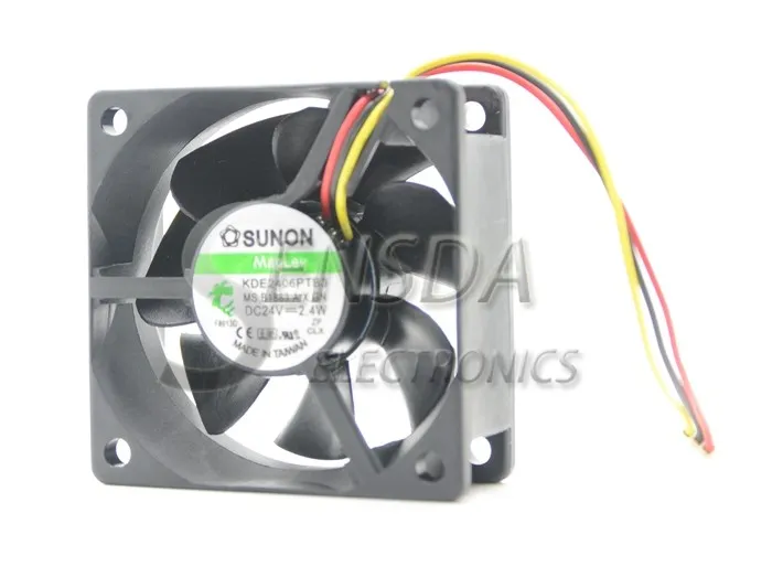 SUNON KDE2406PTB3 6CM 24V 2.4W axial cooling cooler SUNON KDE2406PTB3 6CM 24V 2.4W axial cooling cooler
