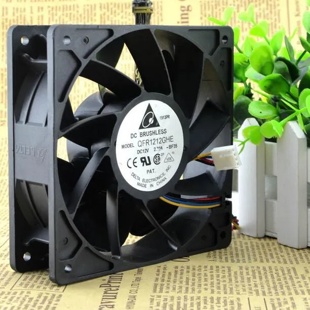 Delta QFR1212GHE 12V 2.70A 4-line Cooling Fan Delta QFR1212GHE 12V 2.70A 4-line Cooling Fan
