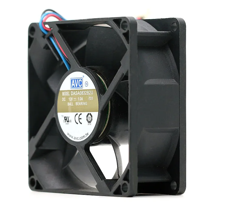 AVC DASA0832B2U 12V 1.0A dual ball super large cooling fan AVC DASA0832B2U 12V 1.0A dual ball super large cooling fan