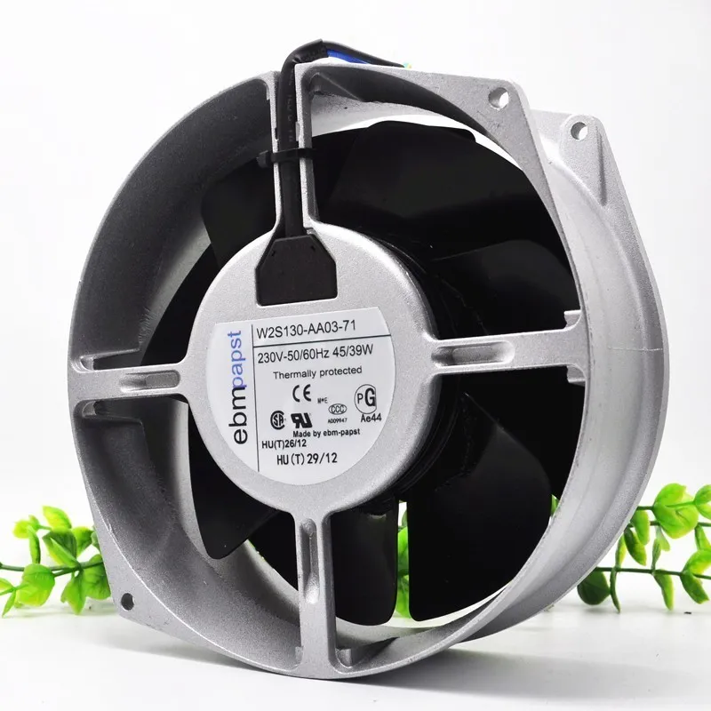 Ebm Papst W2S130-AA03-71 AC 230V 39~45W 172x150x55mm Server Round Cooling Fan Ebm Papst W2S130-AA03-71 AC 230V 39~45W 172x150x55mm Server Round Cooling Fan