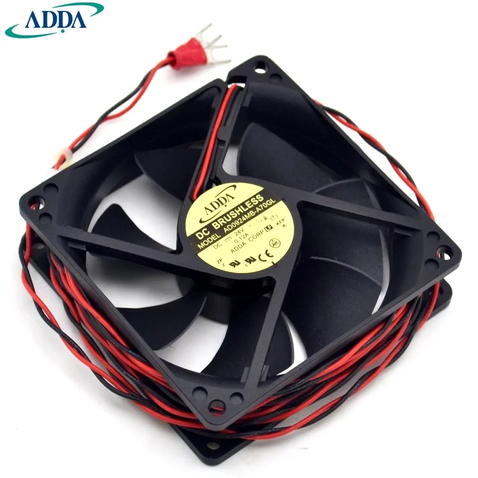ADDA AD0924MB-A70GL 24V 0.12A 9CM inverter cooling fan ADDA AD0924MB-A70GL 24V 0.12A 9CM inverter cooling fan