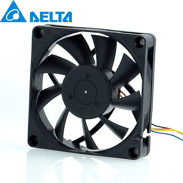 Delta AUB0712MB 12V 0.24A 7cm 4-pin PWM CPU cooling fan Delta AUB0712MB 12V 0.24A 7cm 4-pin PWM CPU cooling fan