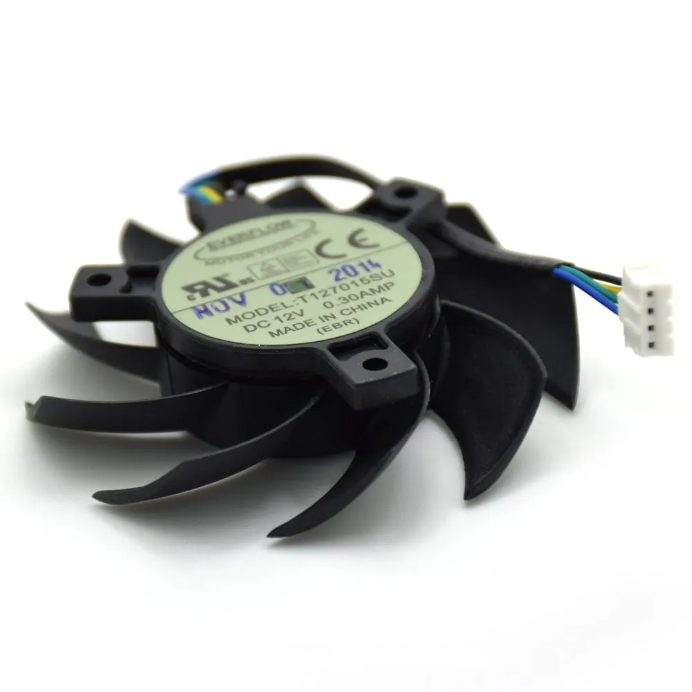 Everflow T127015SU DC12V 0.30AMP 4Pin Video Grafikkarte Lufter fan Everflow T127015SU DC12V 0.30AMP 4Pin Video Grafikkarte Lufter fan