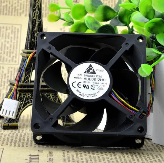 Delta AUB0812HH DC12V 0.32A hydraulic bearing cooling fan Delta AUB0812HH DC12V 0.32A hydraulic bearing cooling fan