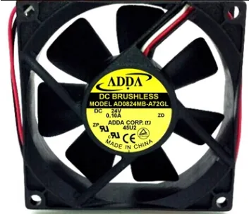 ADDA AD0824MB-A72GL 24V 0.10A 8CM 3line dual ball inverter fan ADDA AD0824MB-A72GL 24V 0.10A 8CM 3line dual ball inverter fan