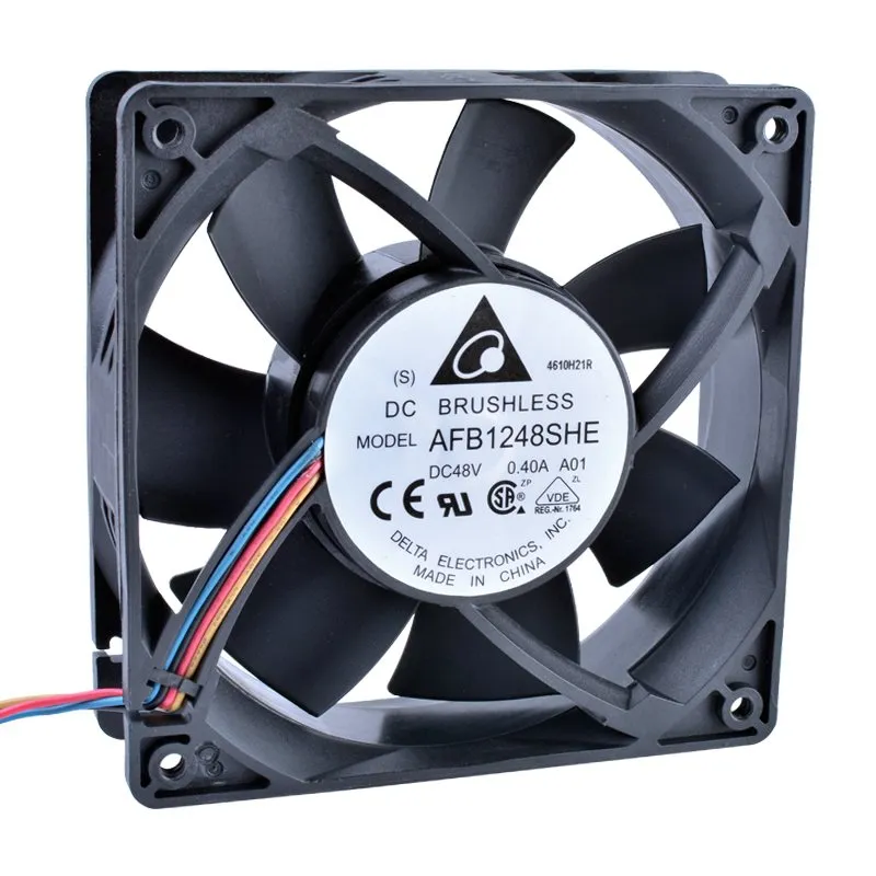 Delta AFB1248SHE 48V 0.40A 12cm 4-wire double ball server Cooling fan Delta AFB1248SHE 48V 0.40A 12cm 4-wire double ball server Cooling fan