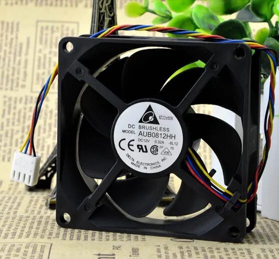 Delta AUB0812HH DC12V 0.32A hydraulic bearing cooling fan Delta AUB0812HH DC12V 0.32A hydraulic bearing cooling fan