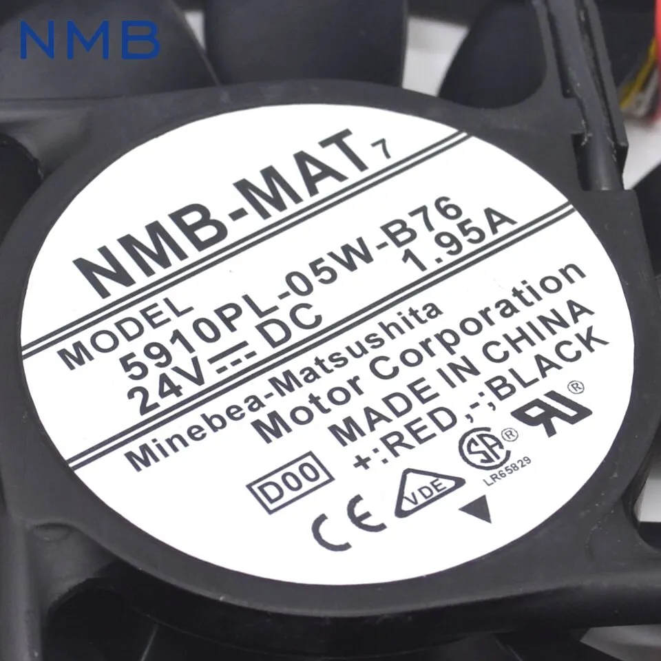 NMB 5910PL-05W-B76 DC24V 1.95A 170*170*25mm cooling fan NMB 5910PL-05W-B76 DC24V 1.95A 170*170*25mm cooling fan