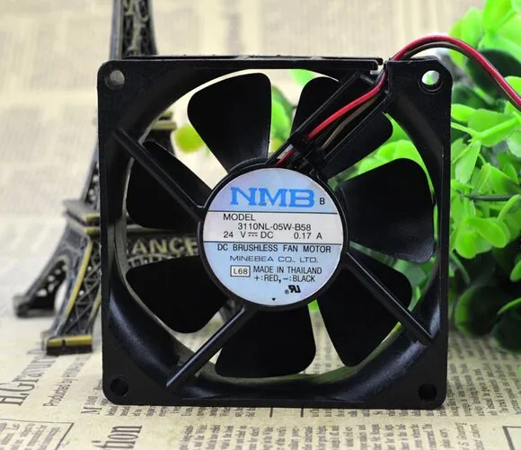 NMB 3110NL-05W-B58 24V 8CM 0.17A inverter cooling fan NMB 3110NL-05W-B58 24V 8CM 0.17A inverter cooling fan