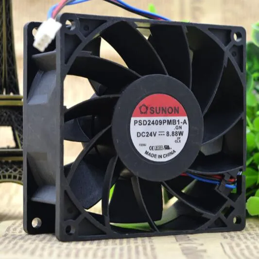 SUNON PSD2409PMB1-A 24V 8.88W 9225 9cm three-wire converter fan SUNON PSD2409PMB1-A 24V 8.88W 9225 9cm three-wire converter fan
