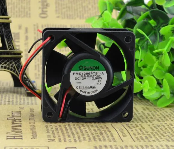 SUNON PMD16PTB1-A 60*60*25 12V 3.9W 6CM 2wire cooling fan SUNON PMD16PTB1-A 60*60*25 12V 3.9W 6CM 2wire cooling fan
