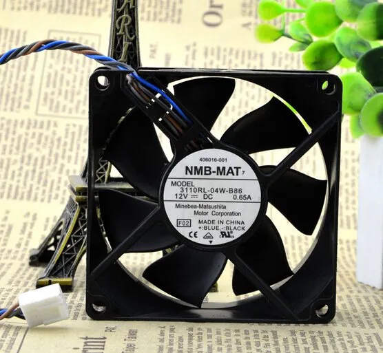 NMB 3110RL-04W-B86 80*80*25 12V 0.65A 4 line PWM control case fan NMB 3110RL-04W-B86 80*80*25 12V 0.65A 4 line PWM control case fan