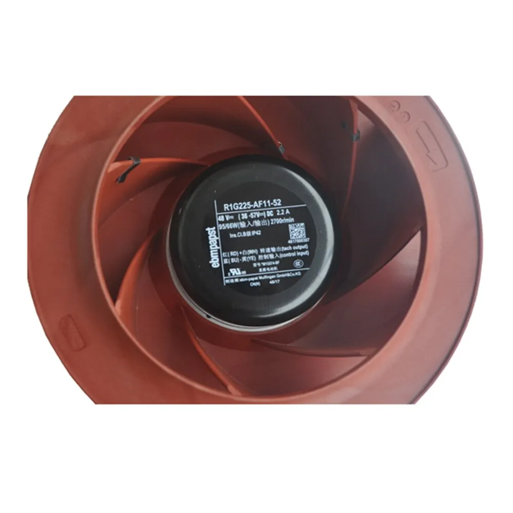 ebmpapst R1G225-AF11-52 225mm 48V 95W AC Centrifugal cooling fan ebmpapst R1G225-AF11-52 225mm 48V 95W AC Centrifugal cooling fan