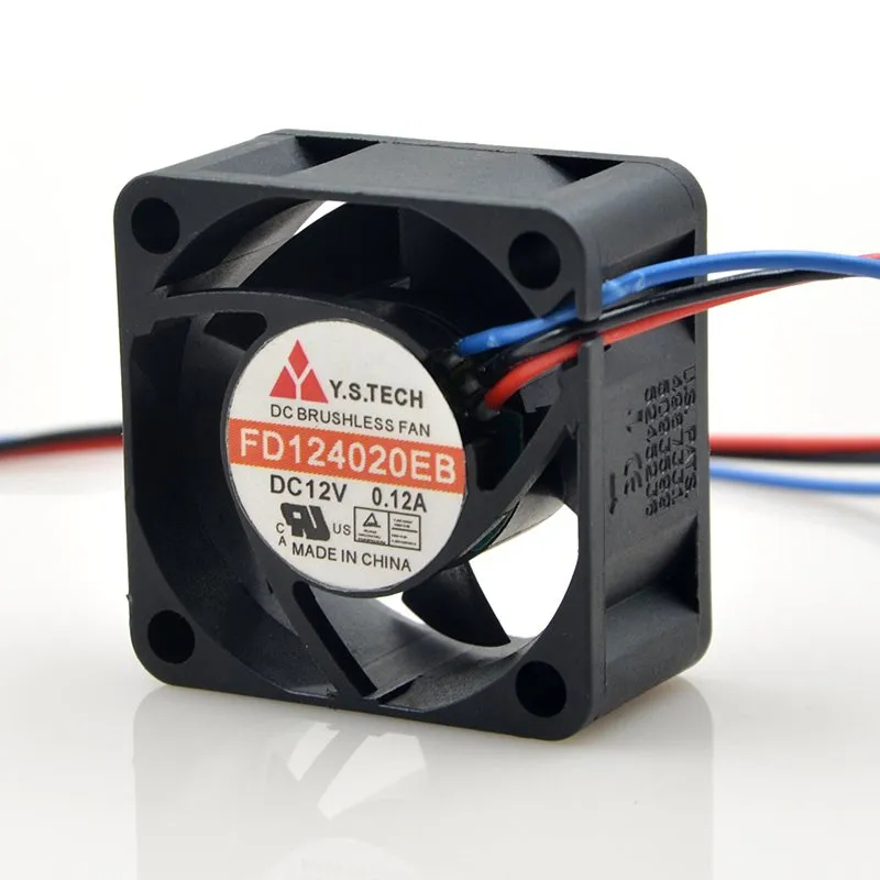 Y.S Tech FD124020EB 4CM DC12V 0.12A 3PIN double ball cooling fan Y.S Tech FD124020EB 4CM DC12V 0.12A 3PIN double ball cooling fan