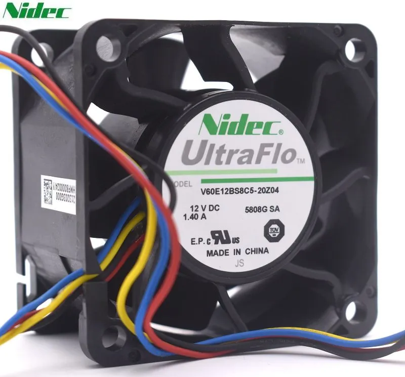 Nidec V60E12BS8C5 V60E12BS8C5-Z04 12V 1.40A cooling fan Nidec V60E12BS8C5 V60E12BS8C5-Z04 12V 1.40A cooling fan