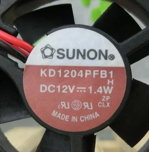 SUNON KD14PFB1 4cm DC12V1.4W 40*40*10mm 2-wire large wind cooling fan SUNON KD14PFB1 4cm DC12V1.4W 40*40*10mm 2-wire large wind cooling fan