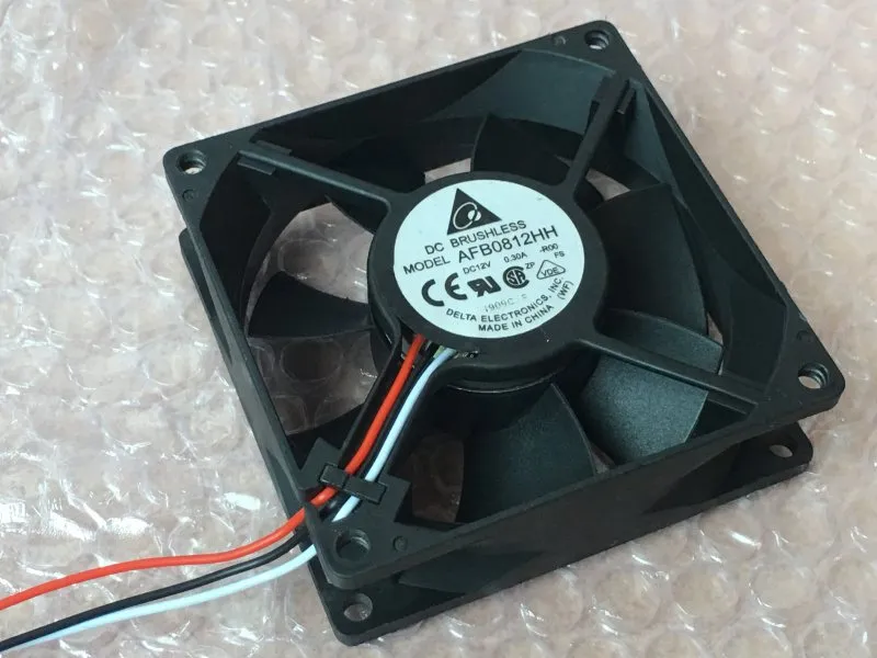 Delta AFB0812HH 8CM DC12V 0.30A Server Inverter Cooling fan Delta AFB0812HH 8CM DC12V 0.30A Server Inverter Cooling fan