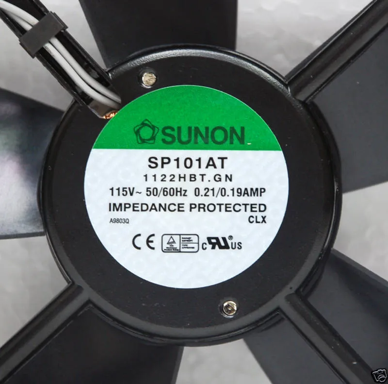 Sunon SP101AT 1122HBT AC 120x120x25mm 115VAC 0.2A cooling fan Axial Fan Sunon SP101AT 1122HBT AC 120x120x25mm 115VAC 0.2A cooling fan Axial Fan