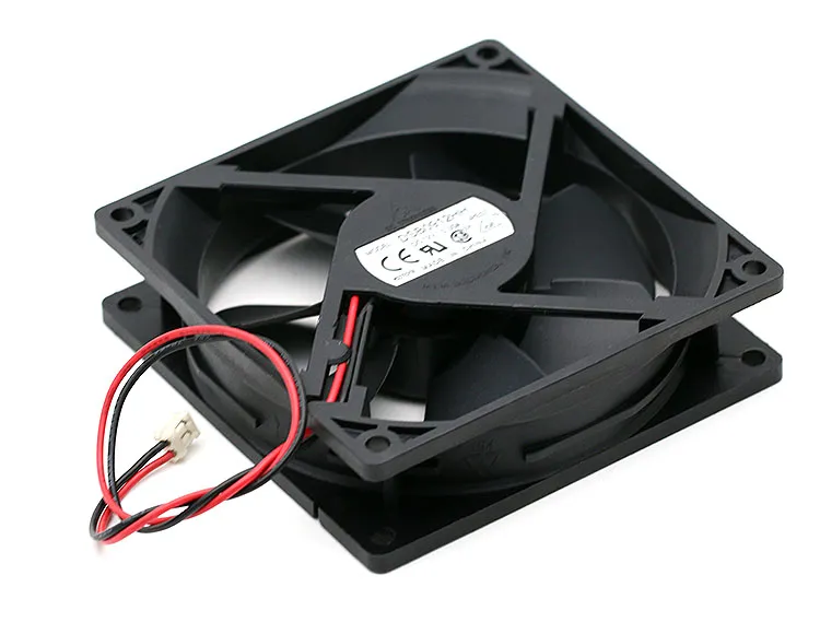 Delta DSB0912HH DC12V 0.30A 2-pin 92*92*25mm Server Square axial cooling fan Delta DSB0912HH DC12V 0.30A 2-pin 92*92*25mm Server Square axial cooling fan