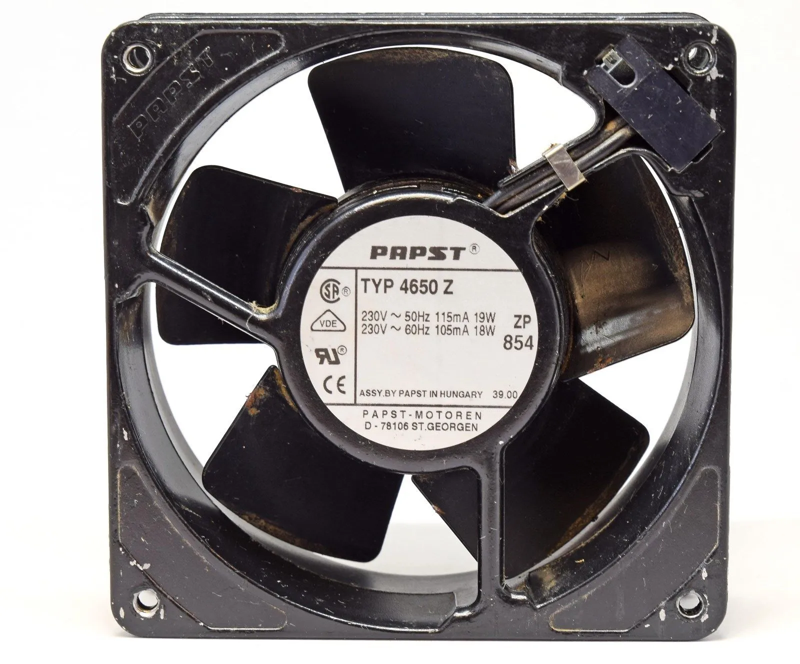 EBMPapst 4650Z 230VAC Box Axial Fan EBMPapst 4650Z 230VAC Box Axial Fan