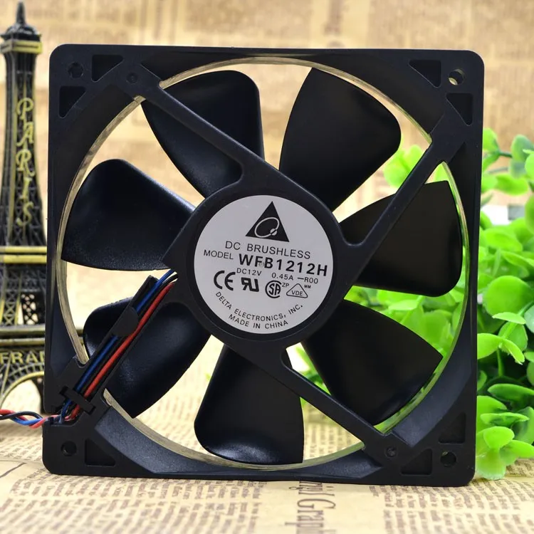 Delta WFB1212H12025 12v 0.45 A 12cm mill chassis Cooling Fan Delta WFB1212H12025 12v 0.45 A 12cm mill chassis Cooling Fan