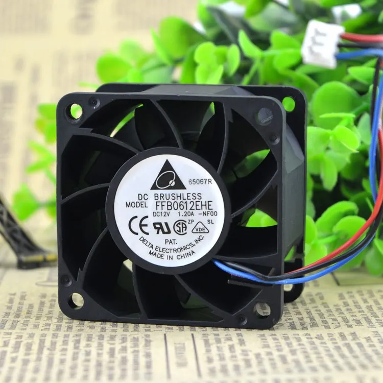 Delta FFB0612EHE 12v 1.2A double ball bearing cooling fan Delta FFB0612EHE 12v 1.2A double ball bearing cooling fan