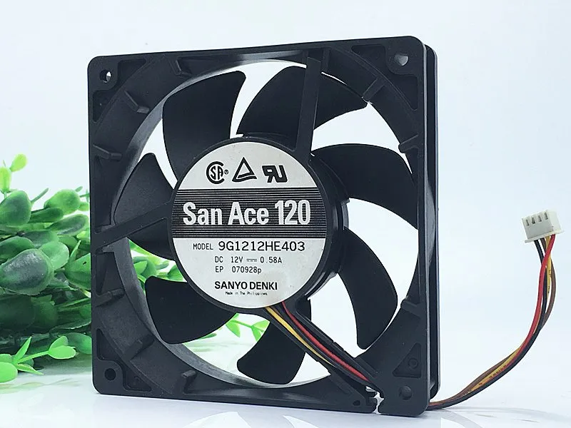 SANYO 9G1212HE403 12V 0.58A 4line PWM temperature control cooling fan SANYO 9G1212HE403 12V 0.58A 4line PWM temperature control cooling fan