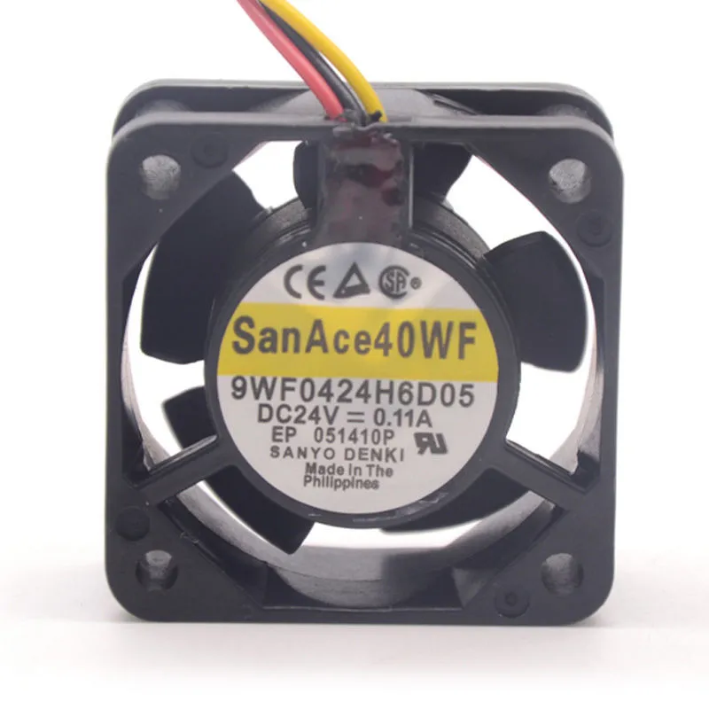 Sanyo 9WF0424H6D05 DC24V 0.11A 3-P axial cooling fan Sanyo 9WF0424H6D05 DC24V 0.11A 3-P axial cooling fan