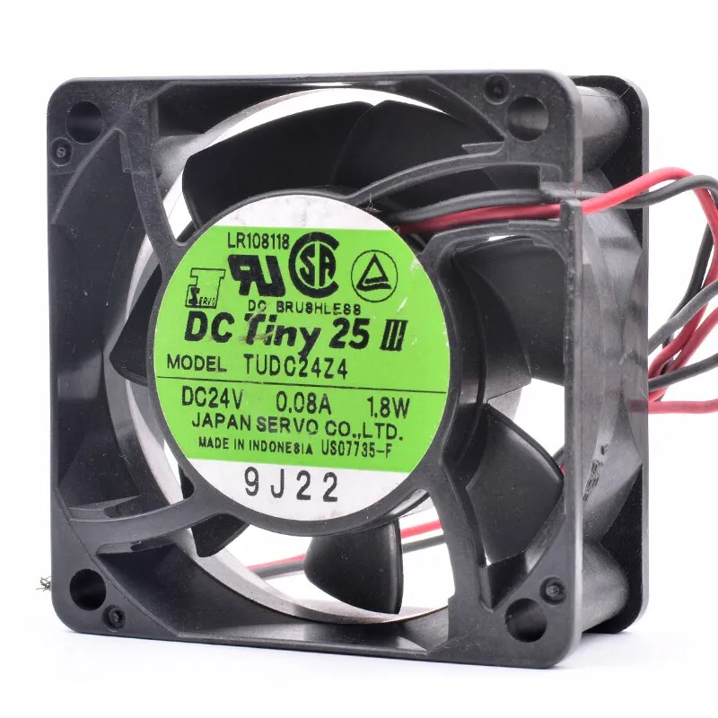 SERVO TUDC24Z4 DC24V 1.8W 60x60x25mm inverter silent cooling fan SERVO TUDC24Z4 DC24V 1.8W 60x60x25mm inverter silent cooling fan