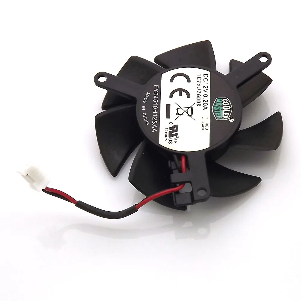 FY04510H12SAA 45mm 39*39*39mm 12V 0.2A 2Wire 2Pin MSI R6450 6570 6670 V5 Graphics Card Cooler Cooling Fan FY04510H12SAA 45mm 39*39*39mm 12V 0.2A 2Wire 2Pin MSI R6450 6570 6670 V5 Graphics Card Cooler Cooling Fan