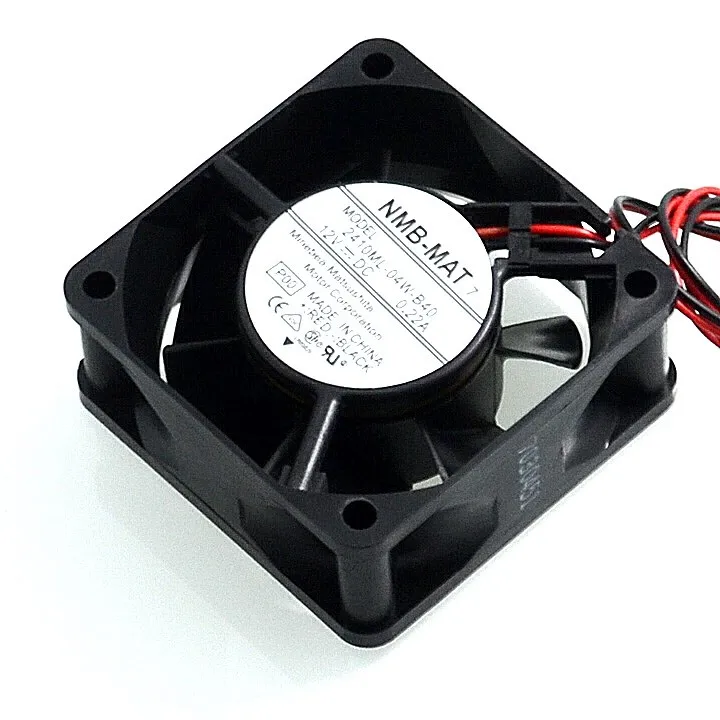 NMB 2410ML-04W-B40 6CM 12V 0.22A two-wire double ball bearing fan NMB 2410ML-04W-B40 6CM 12V 0.22A two-wire double ball bearing fan