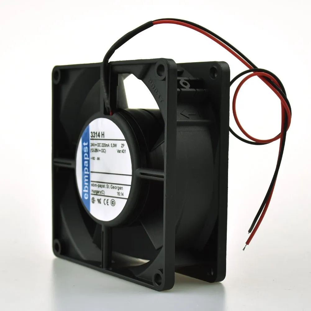 ebmpapst 3314H 24V 5.3W 220MA Ball bearing axial fan ebmpapst 3314H 24V 5.3W 220MA Ball bearing axial fan